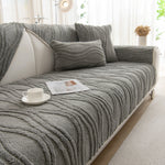 Winter Thickened Non-slip Blanket, Three-Dimensional Embossed Cotton Velvet Sofa Cover