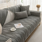 Winter Thickened Non-slip Blanket, Three-Dimensional Embossed Cotton Velvet Sofa Cover