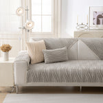 Winter Thickened Non-slip Blanket, Three-Dimensional Embossed Cotton Velvet Sofa Cover