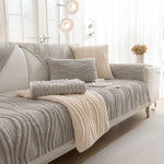 Winter Thickened Non-slip Blanket, Three-Dimensional Embossed Cotton Velvet Sofa Cover