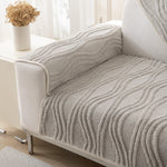 Winter Thickened Non-slip Blanket, Three-Dimensional Embossed Cotton Velvet Sofa Cover
