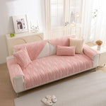 Winter Thickened Non-slip Blanket, Three-Dimensional Embossed Cotton Velvet Sofa Cover