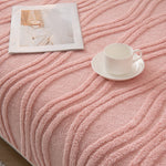 Winter Thickened Non-slip Blanket, Three-Dimensional Embossed Cotton Velvet Sofa Cover