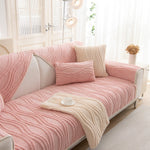 Winter Thickened Non-slip Blanket, Three-Dimensional Embossed Cotton Velvet Sofa Cover