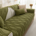 Winter Thickened Non-slip Blanket, Three-Dimensional Embossed Cotton Velvet Sofa Cover