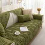 Winter Thickened Non-slip Blanket, Three-Dimensional Embossed Cotton Velvet Sofa Cover