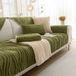 Winter Thickened Non-slip Blanket, Three-Dimensional Embossed Cotton Velvet Sofa Cover