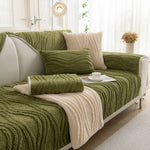 Winter Thickened Non-slip Blanket, Three-Dimensional Embossed Cotton Velvet Sofa Cover