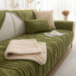 Winter Thickened Non-slip Blanket, Three-Dimensional Embossed Cotton Velvet Sofa Cover