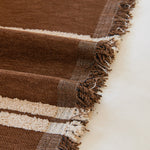 Textural Striped Chenille Sofa Covers, Boho Washable Decor Sofa Blankets Covers