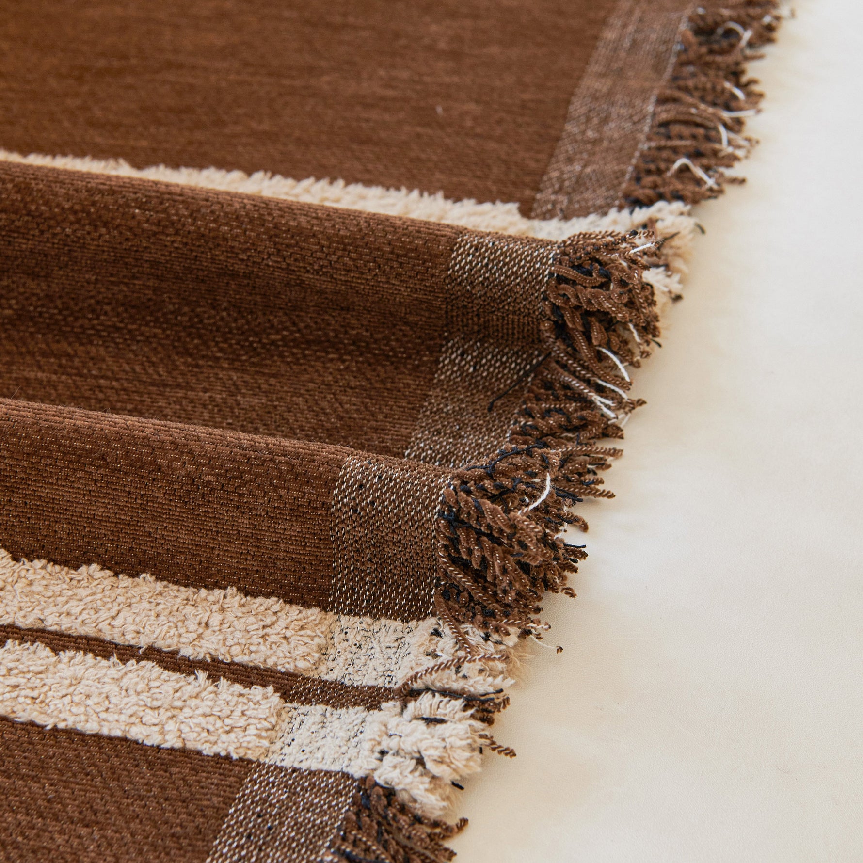 Textural Striped Chenille Sofa Covers, Boho Washable Decor Sofa Blankets Covers