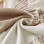 Reversible Ginkgo Leaf Furniture Slipcovers for Sofas Scratch Resistant Sectional Sofa Throw Covers