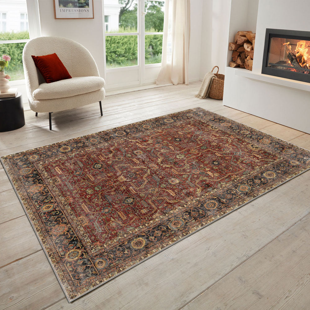 Paris Machine Washable Area Rug