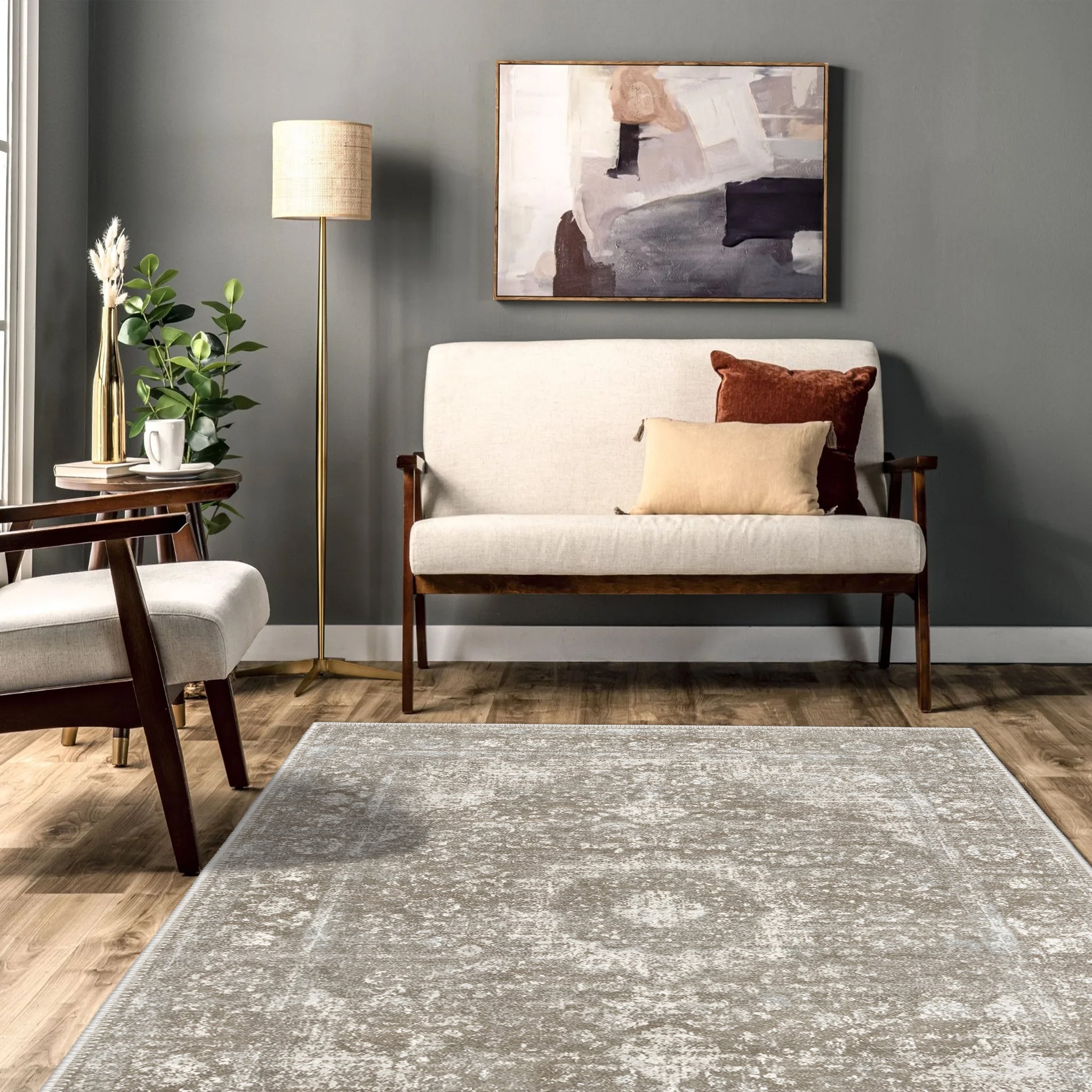 Victory Machine Washable Area Rug
