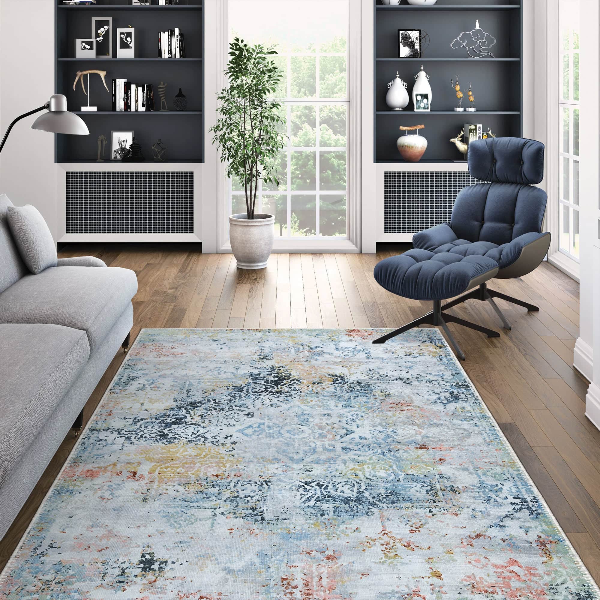 Nebo Machine Washable Area Rug