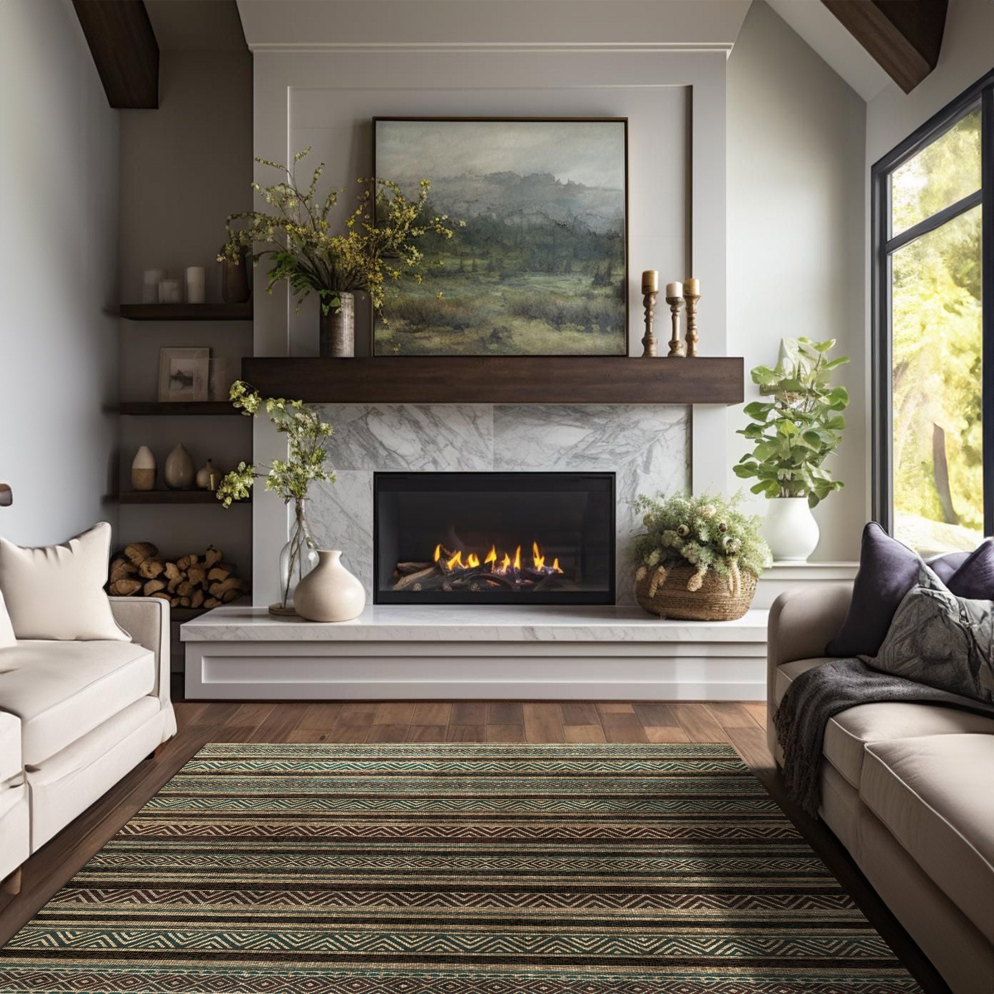 Shasta Machine Washable Area Rug