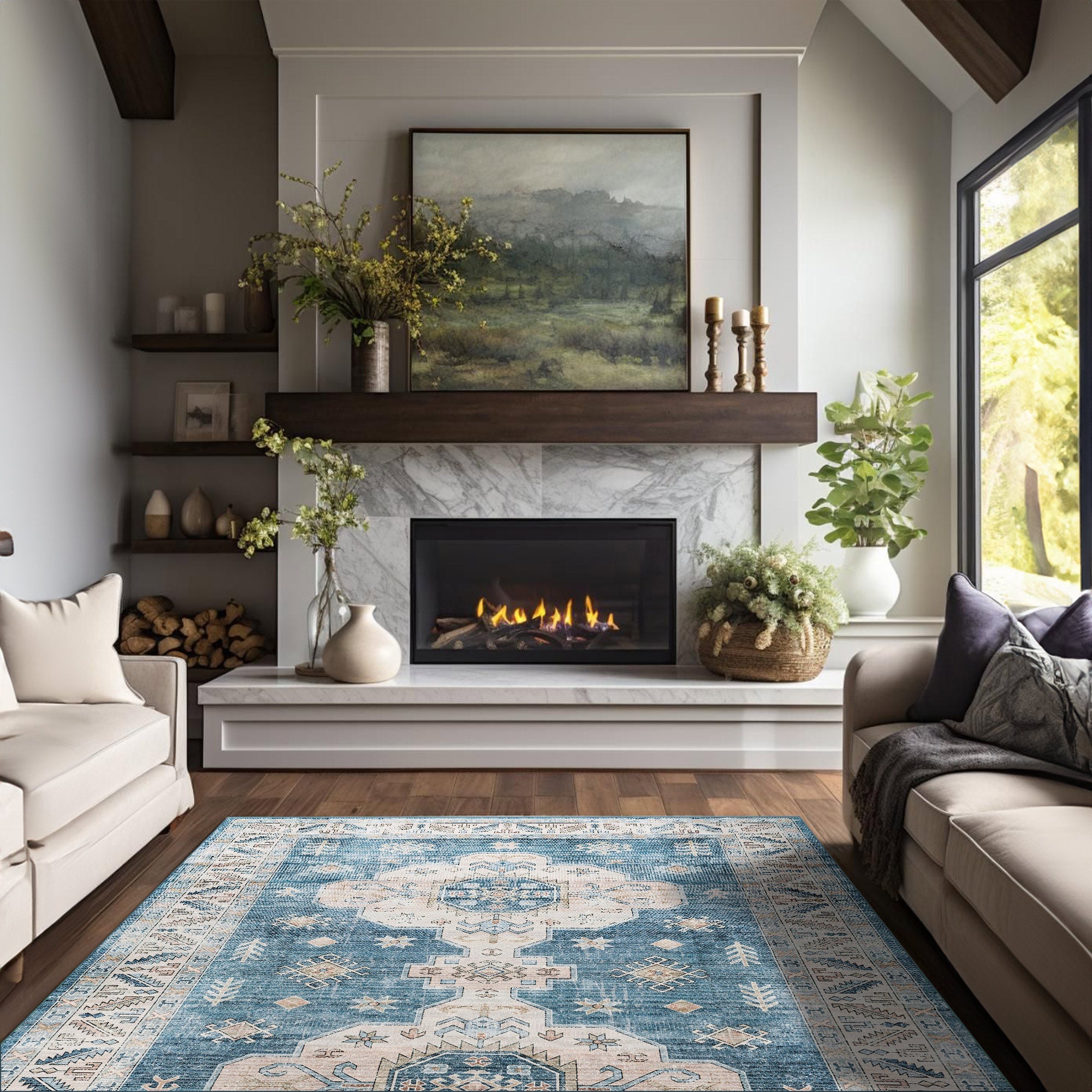 Maipo Machine Washable Area Rug