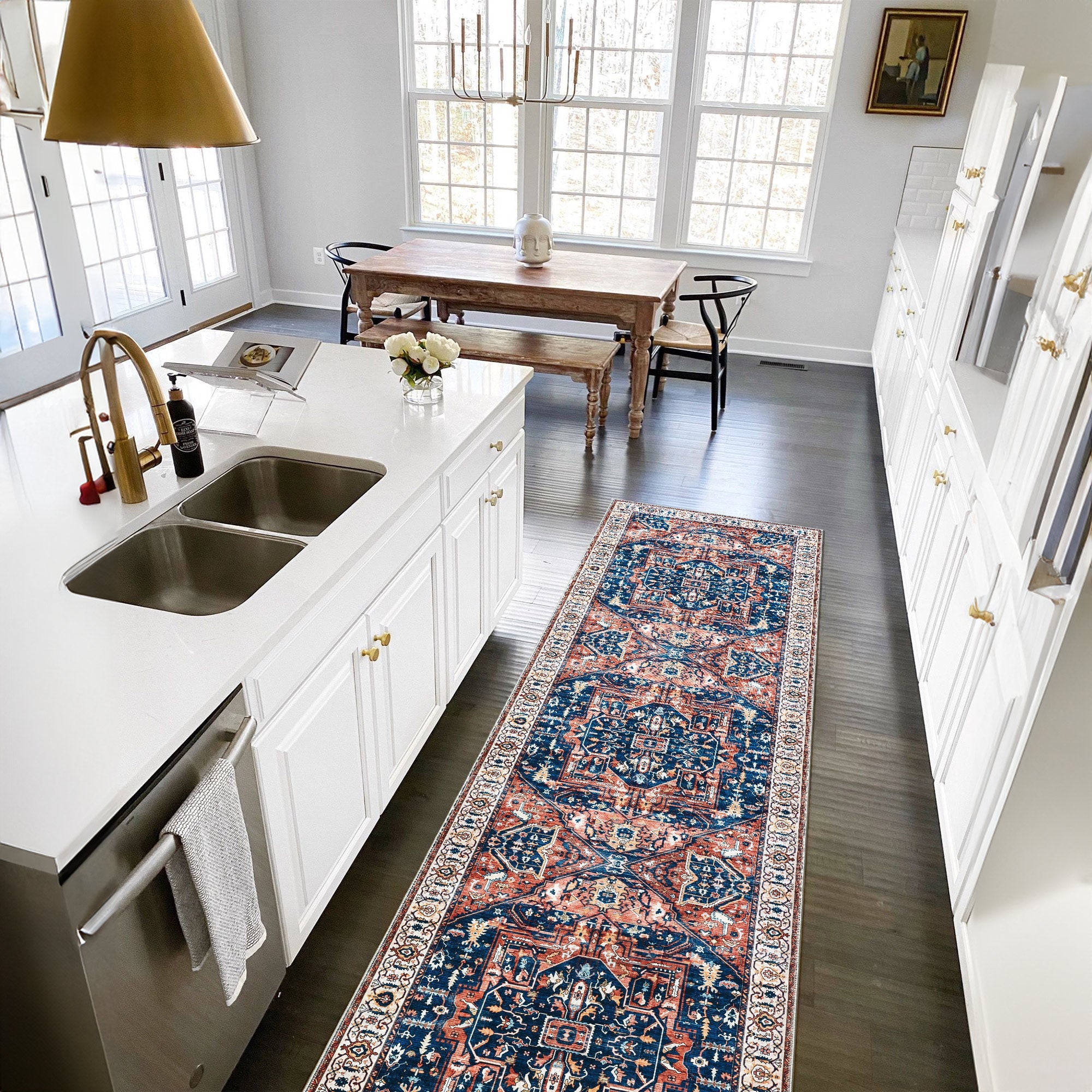 Bandeira Machine Washable Area Rug