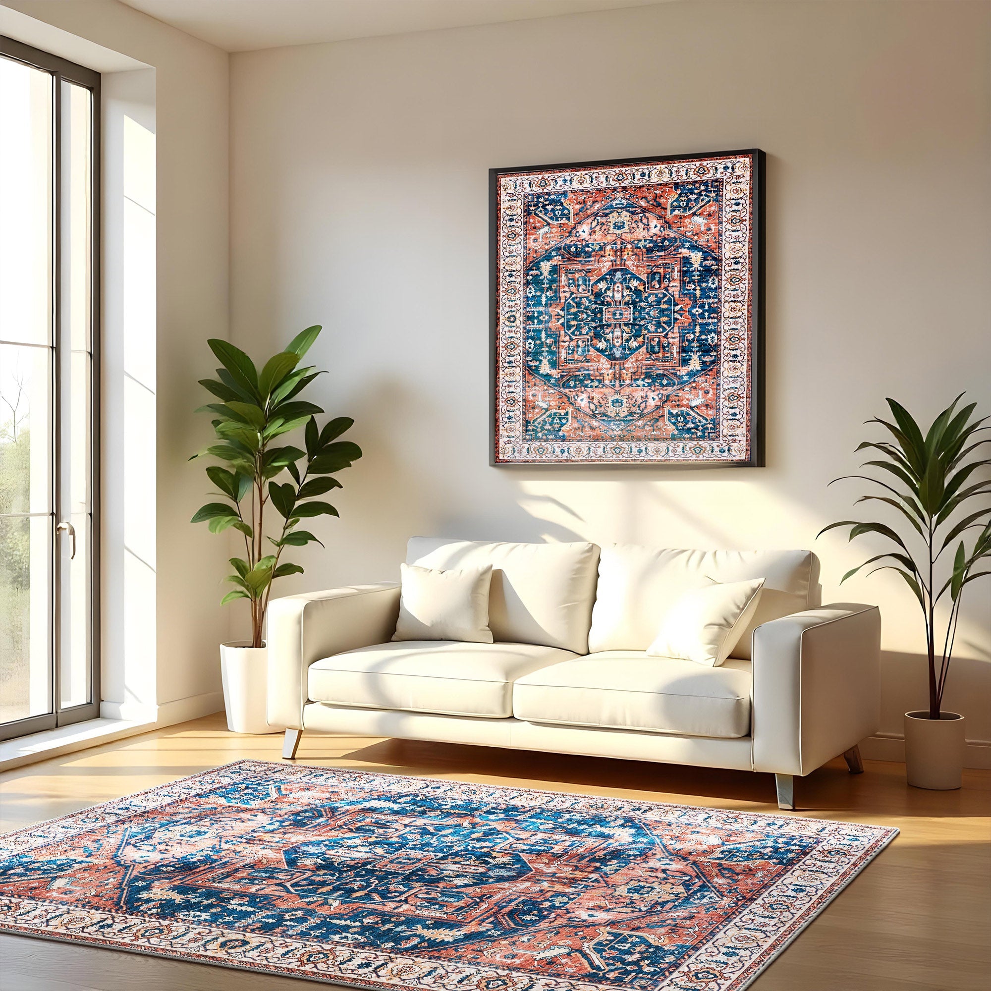 Bandeira Machine Washable Area Rug