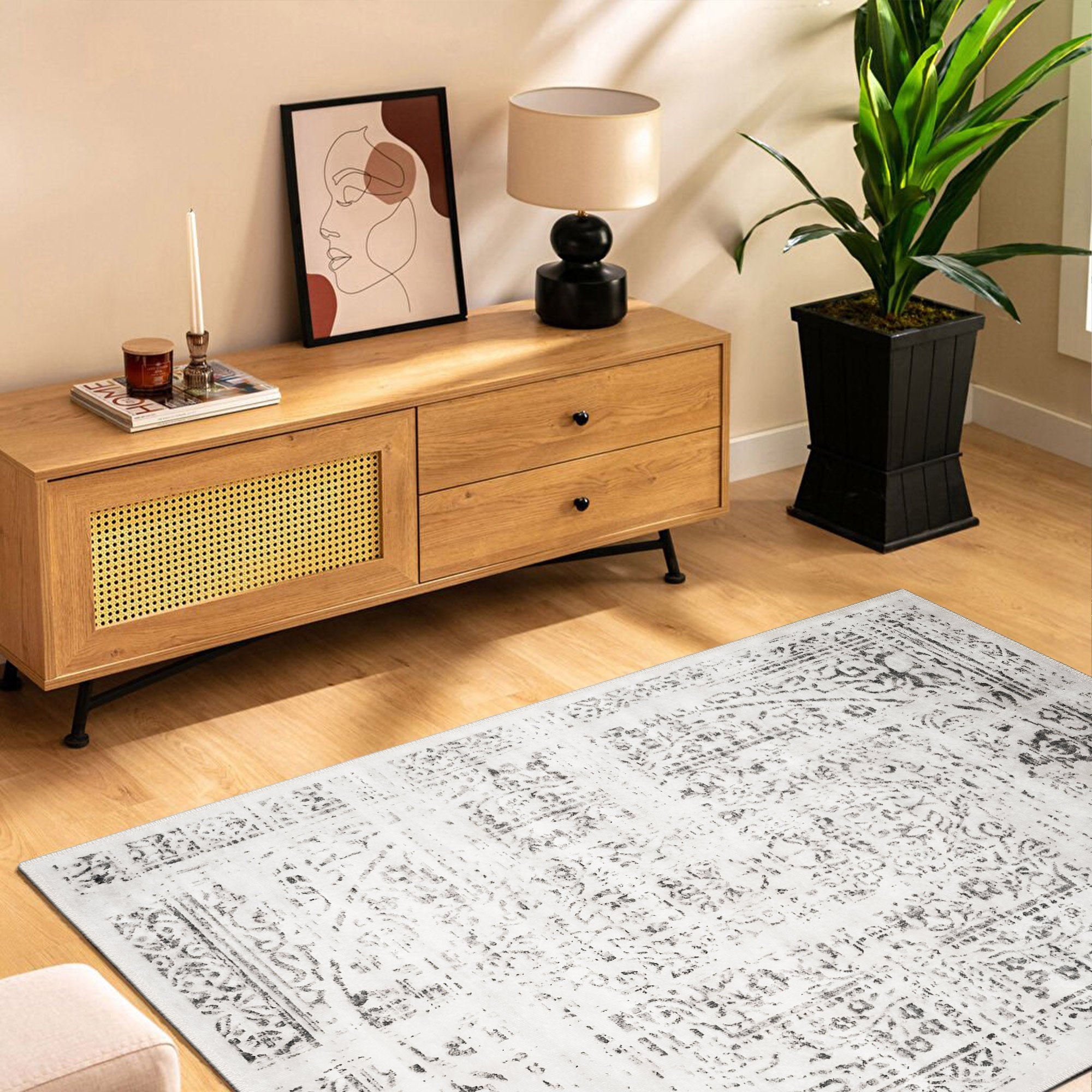 Ruiz Machine Washable Area Rug