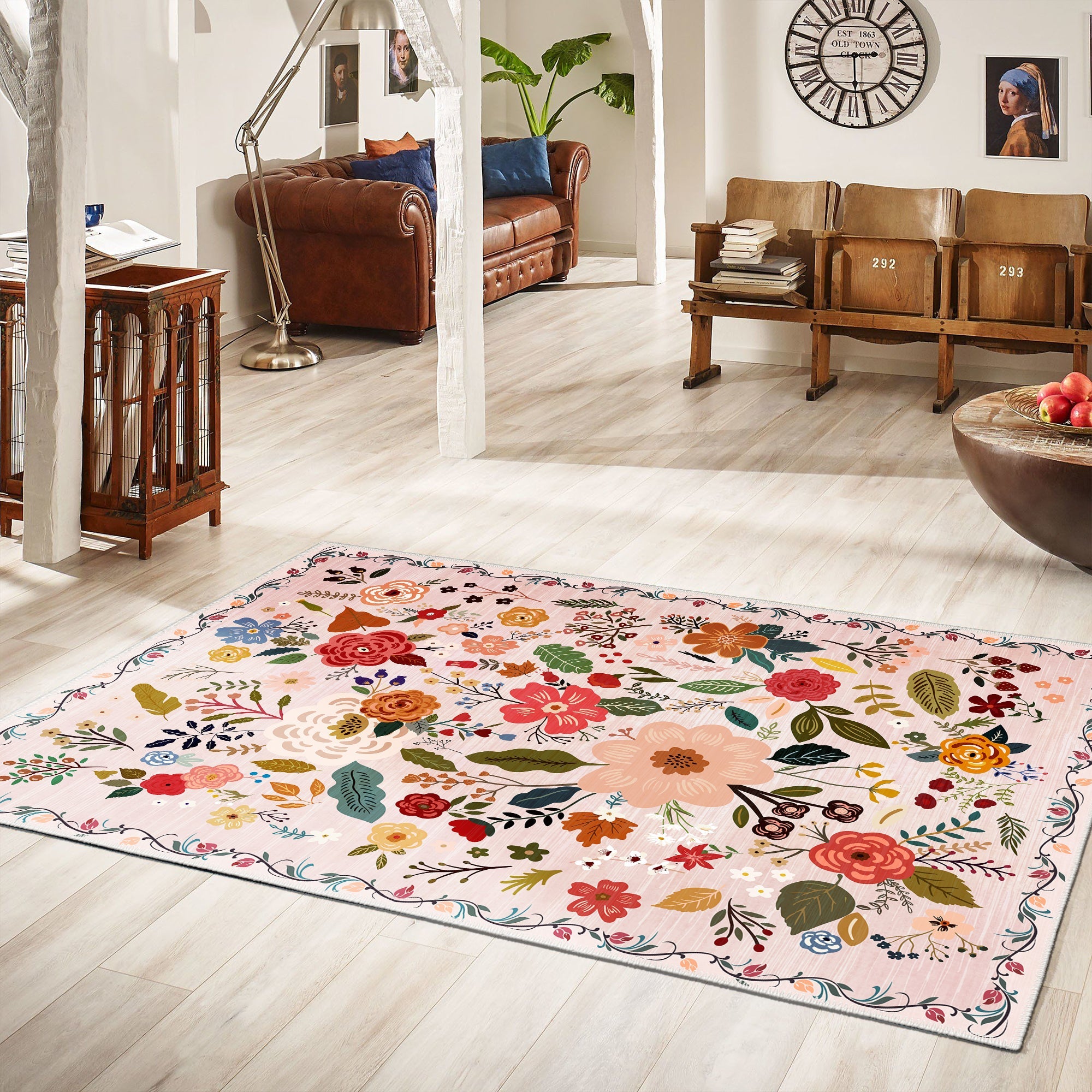 Shispare Machine Washable Area Rug