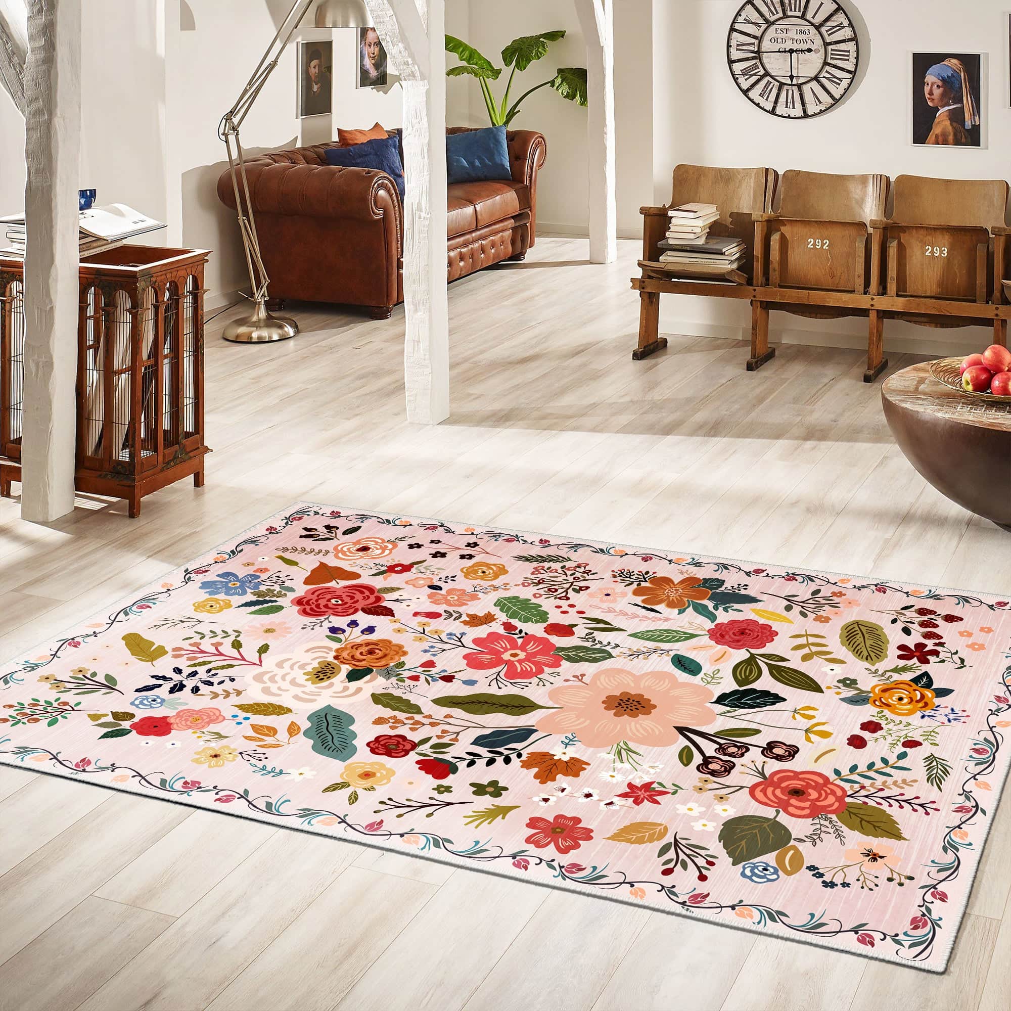 Shispare Machine Washable Area Rug Flashrug