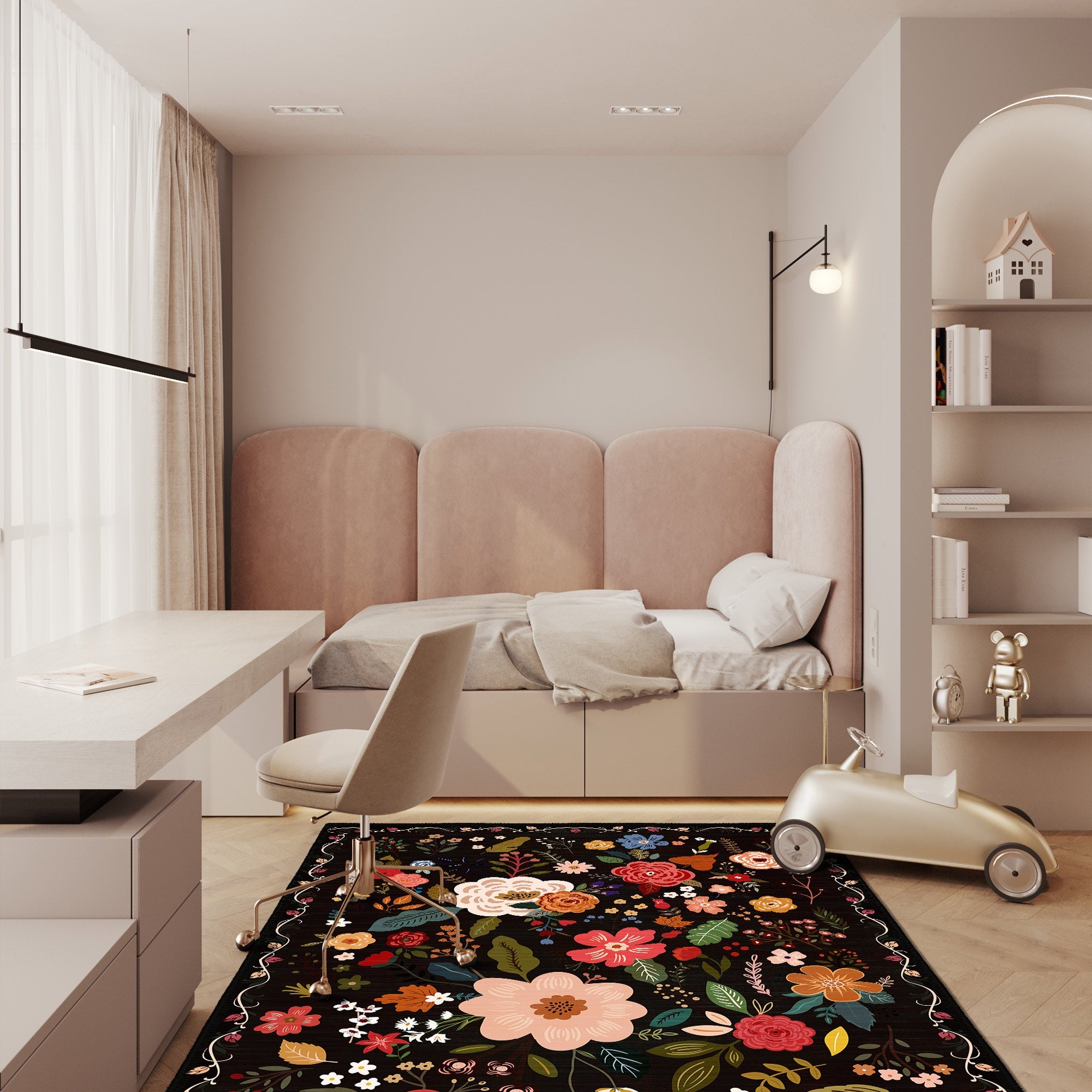 Zethor Machine Washable Area Rug