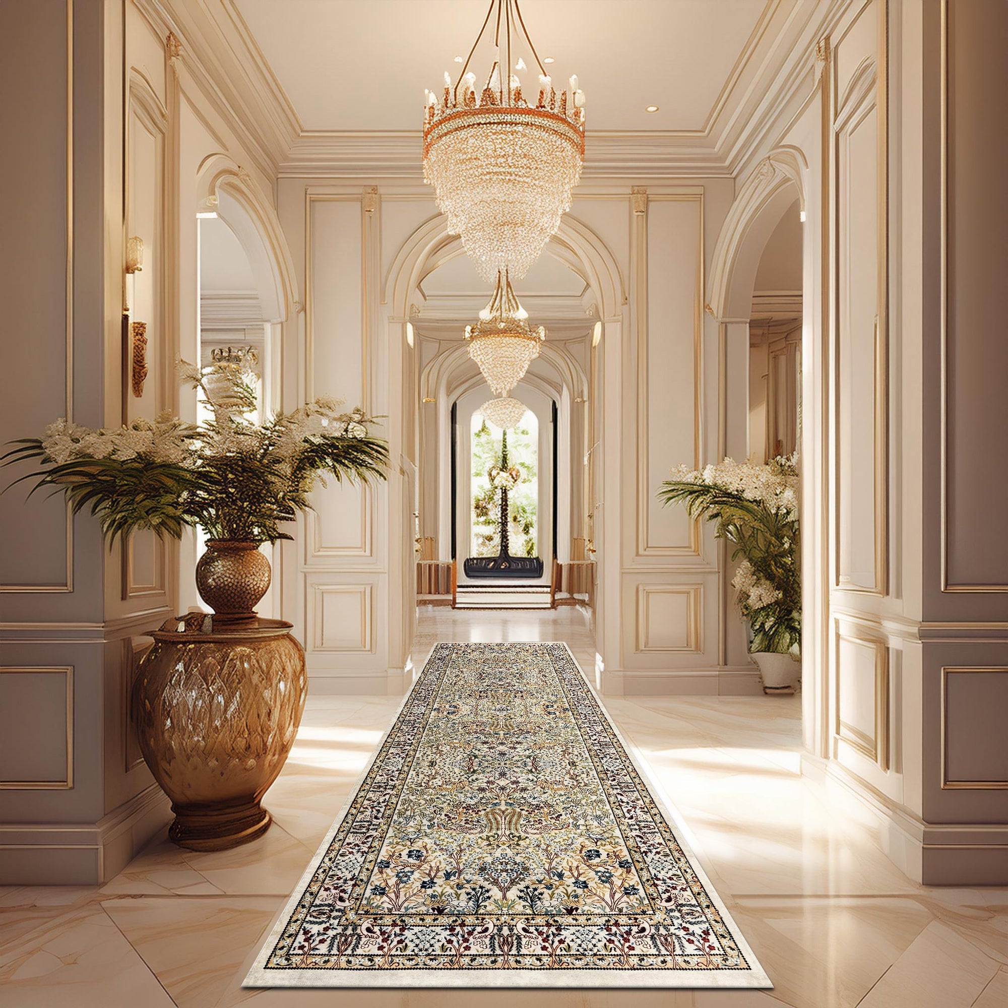 Crinum Machine Washable Area Rug