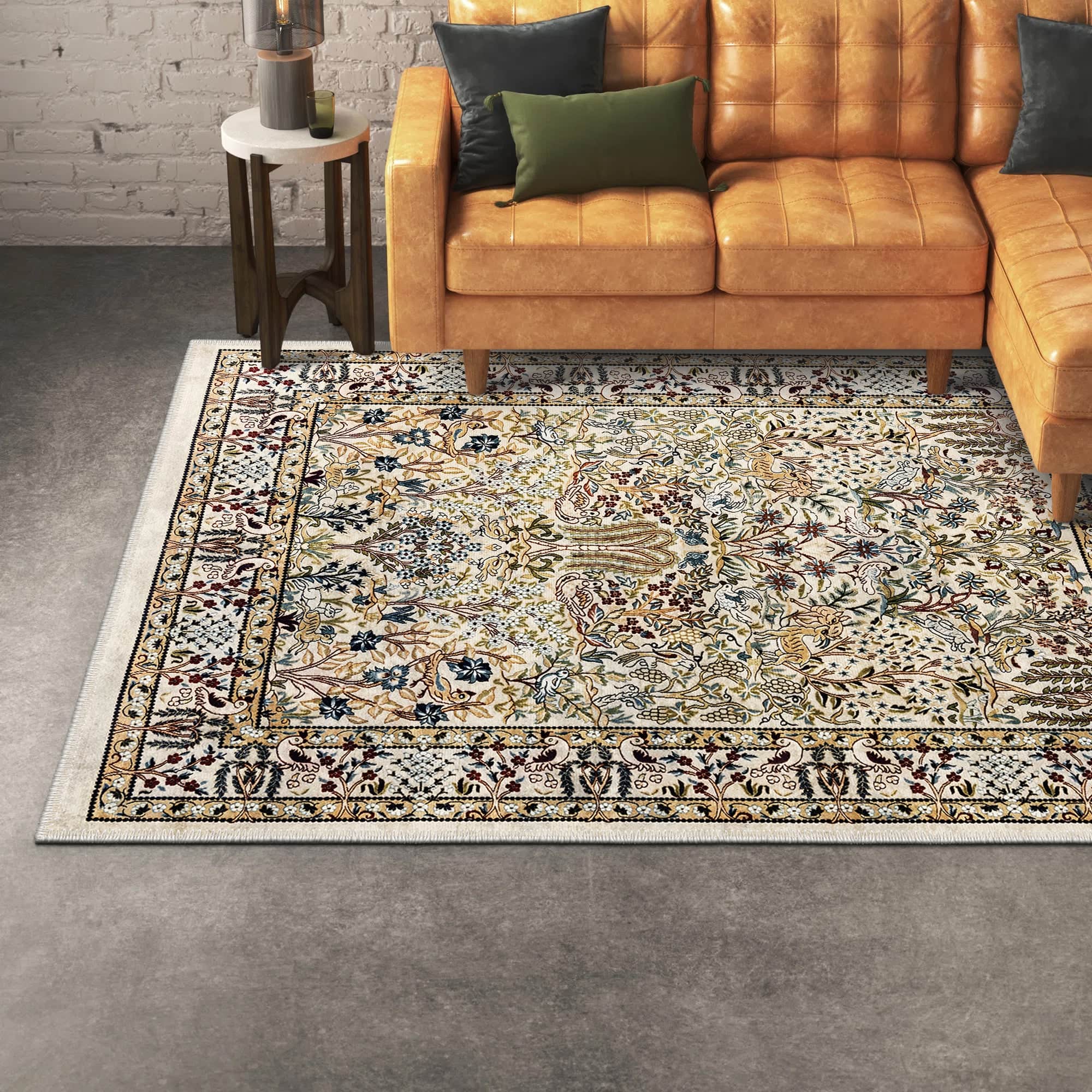 Crinum Machine Washable Area Rug Flashrug