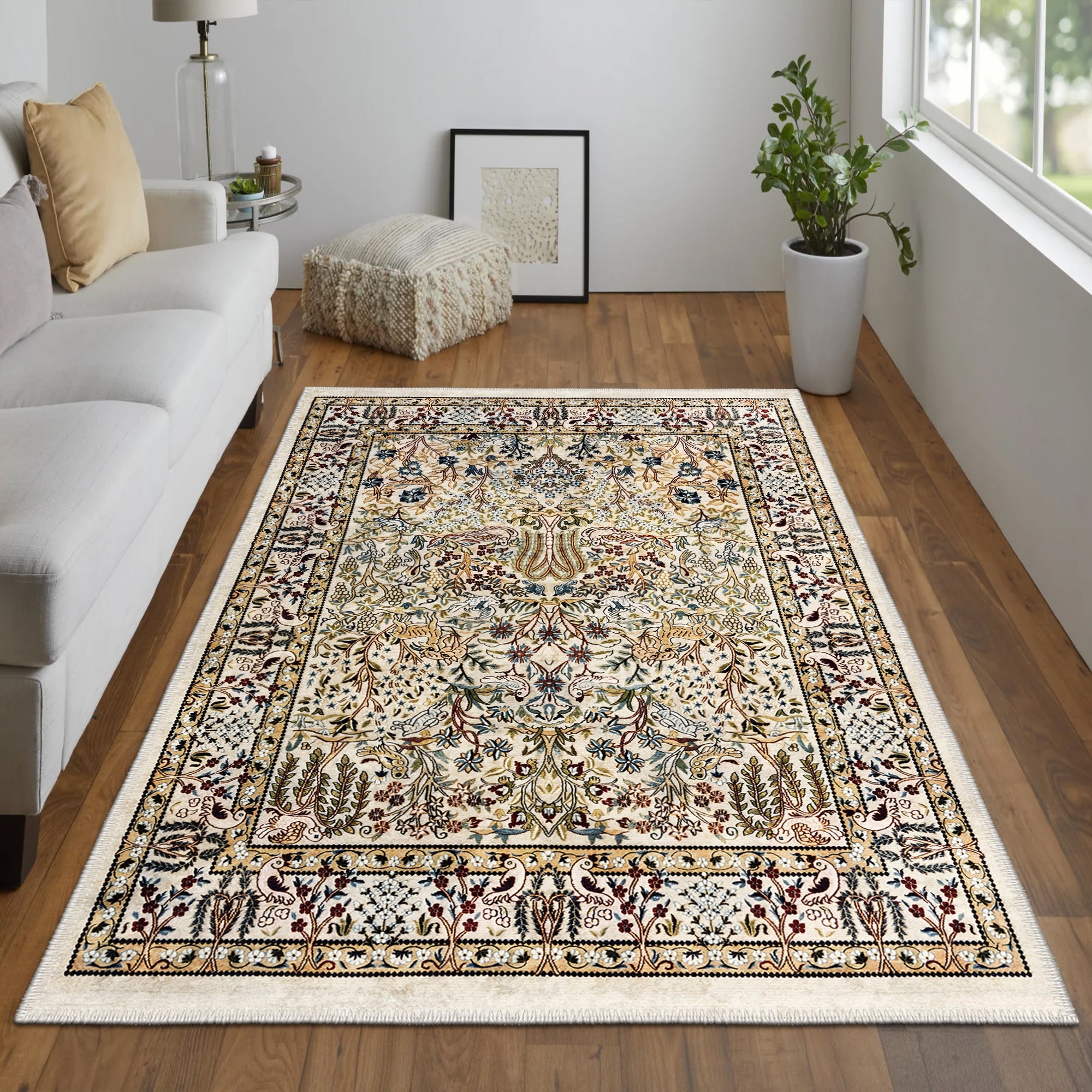 Crinum Machine Washable Area Rug