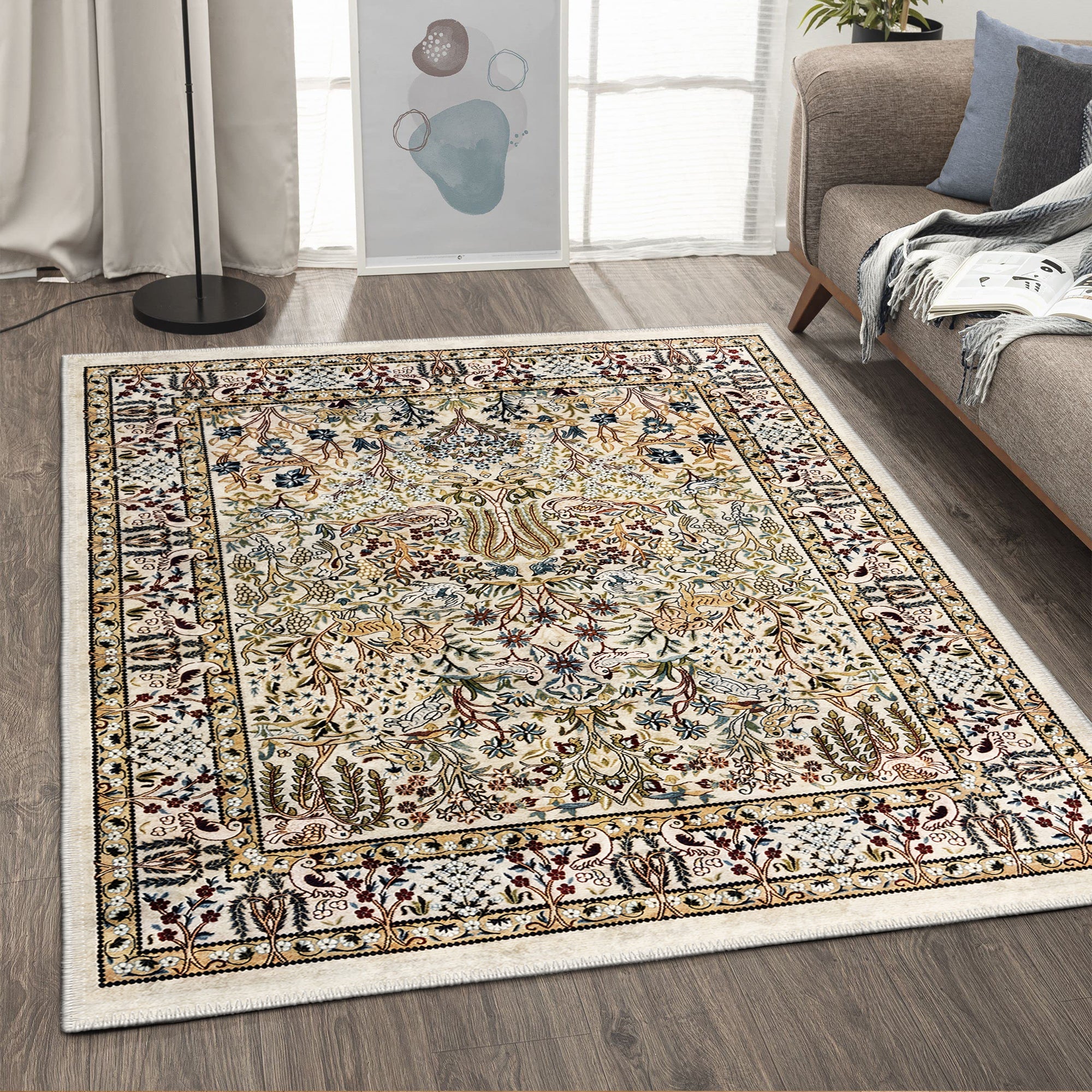 Crinum Machine Washable Area Rug