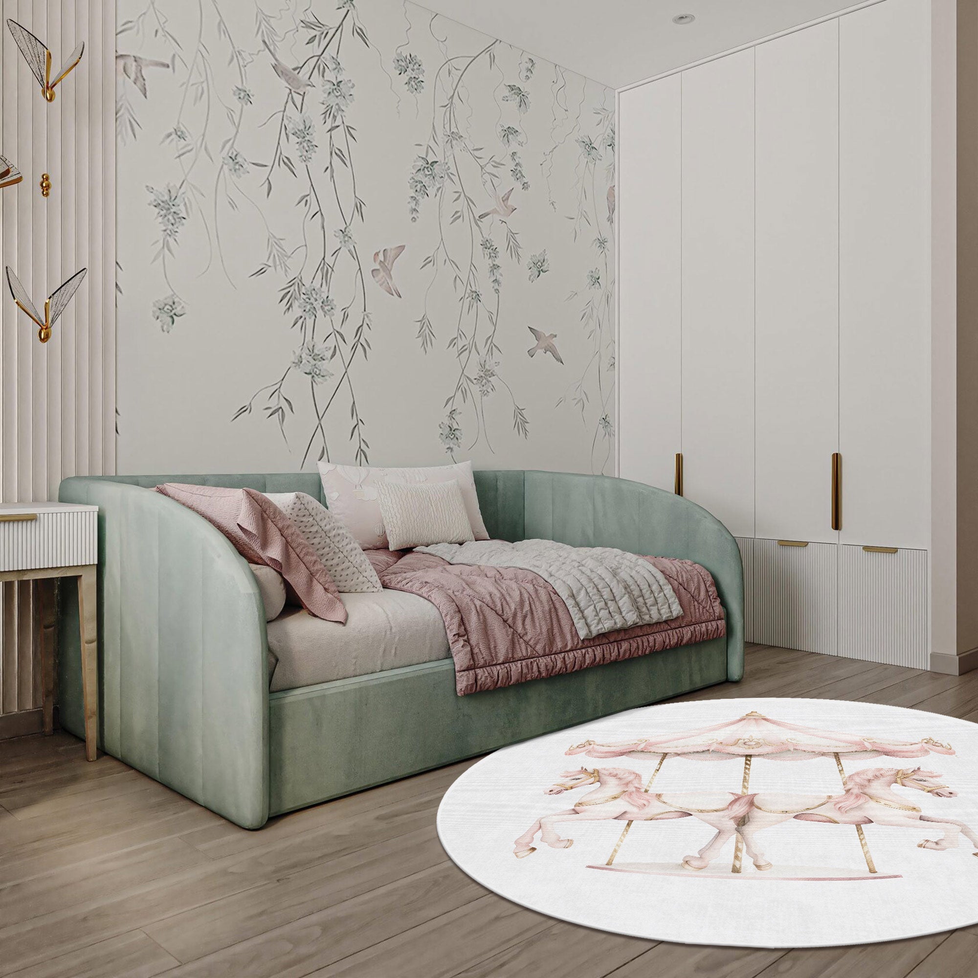 Halo Machine Washable Area Rug