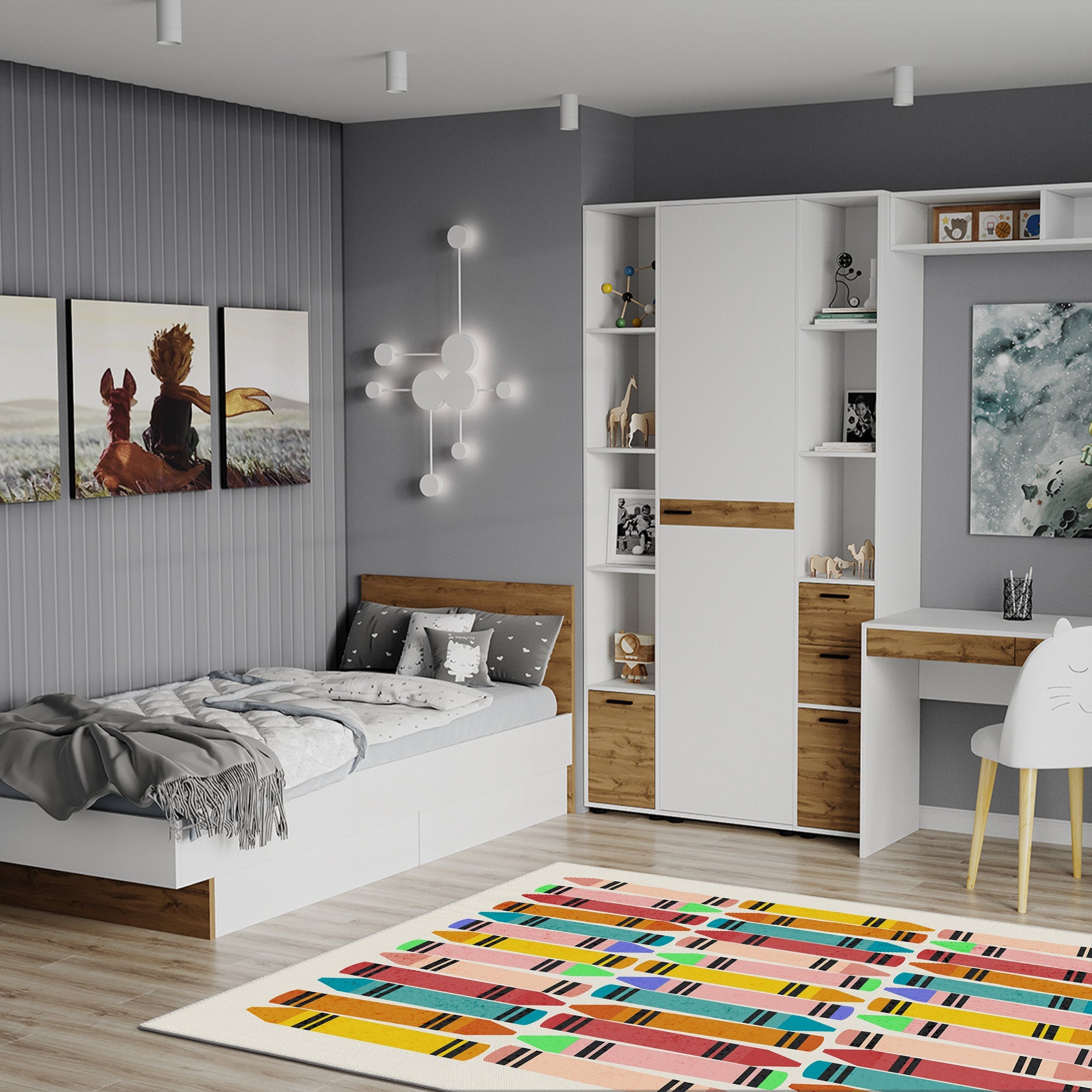 Adler Machine Washable Area Rug