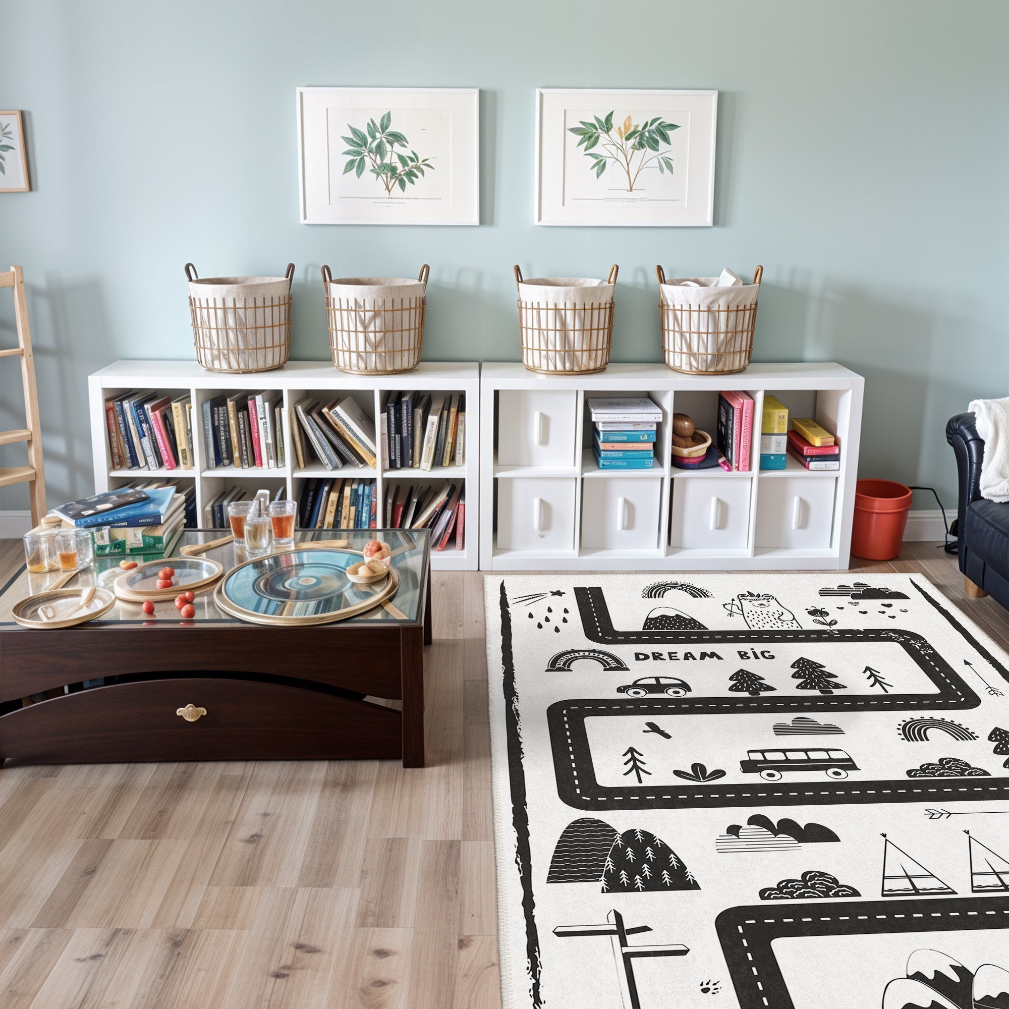 Polka Machine Washable Area Rug