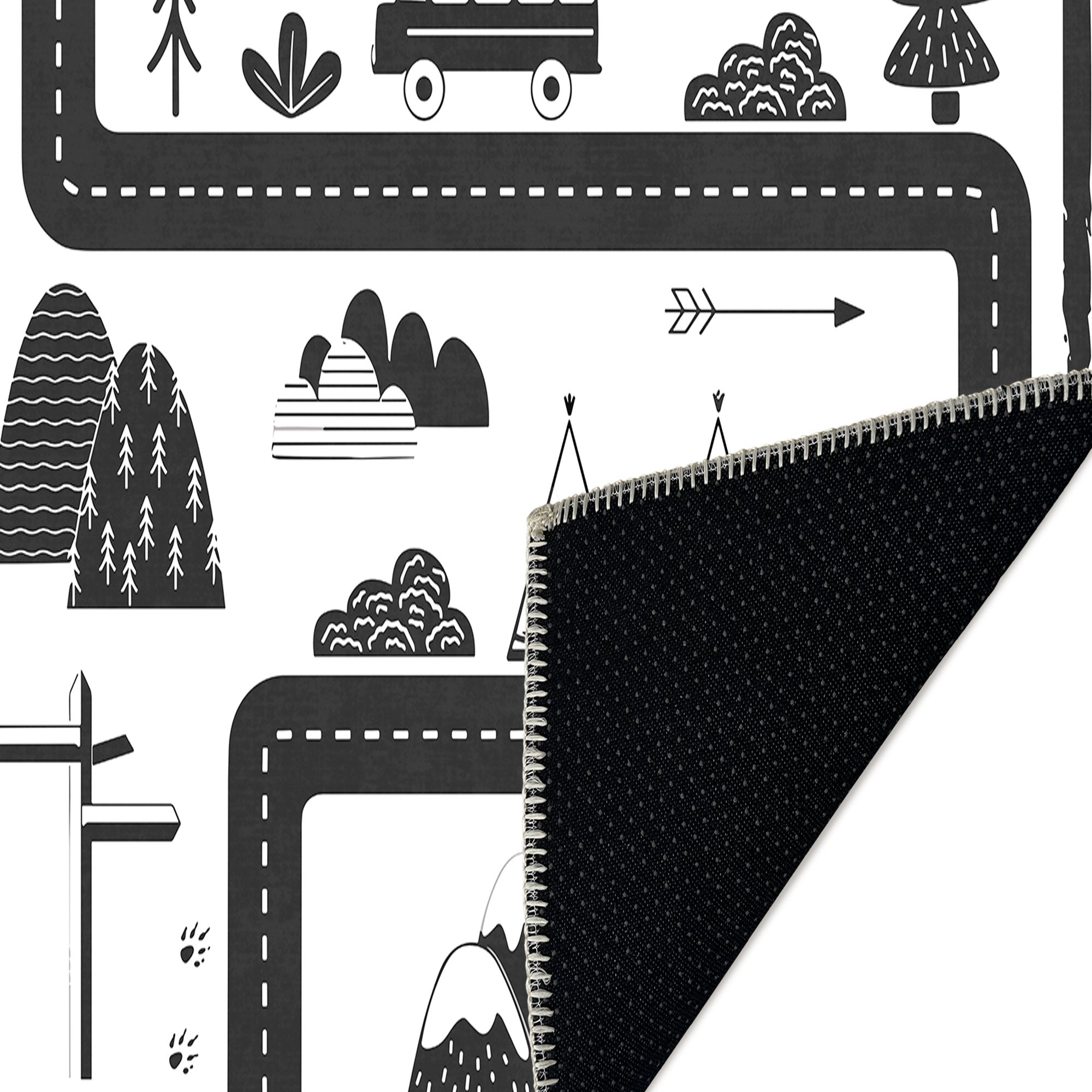 Polka Machine Washable Area Rug