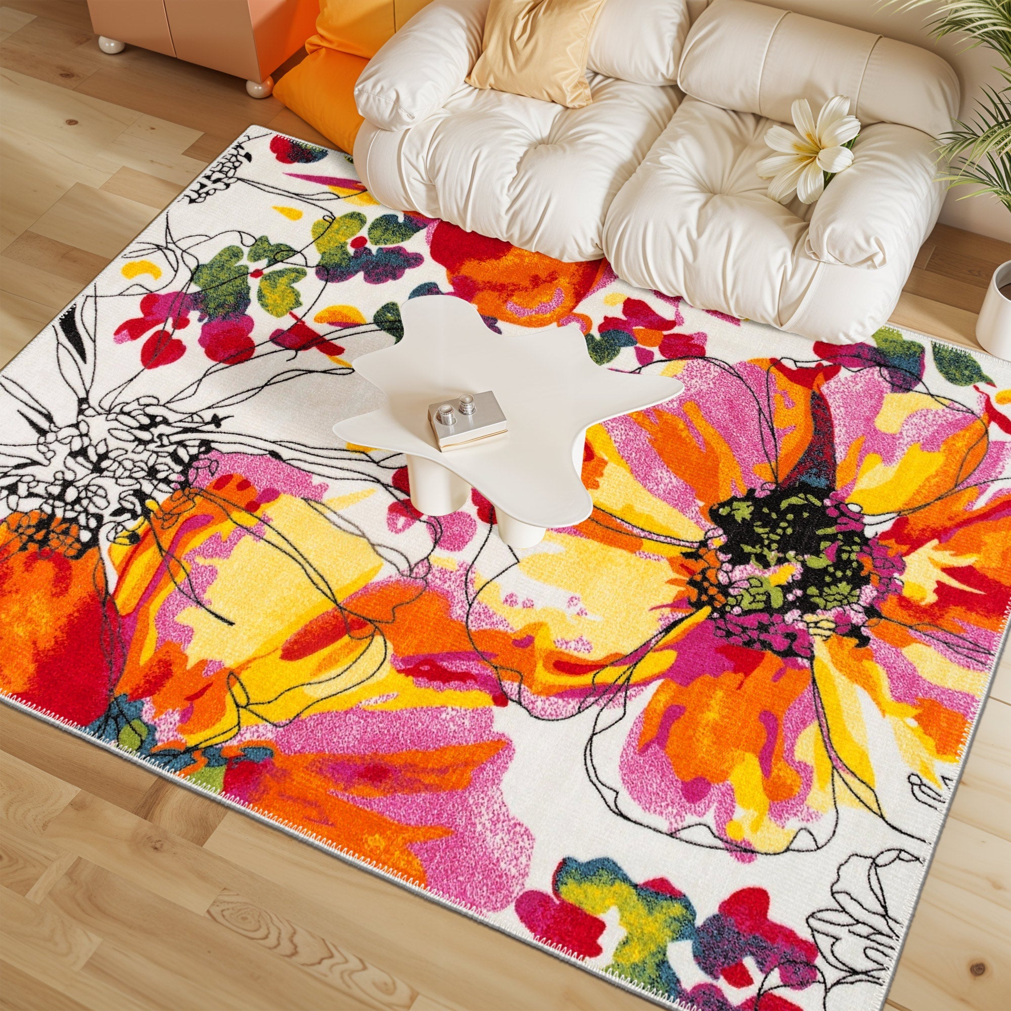 Hilma Machine Washable Area Rug