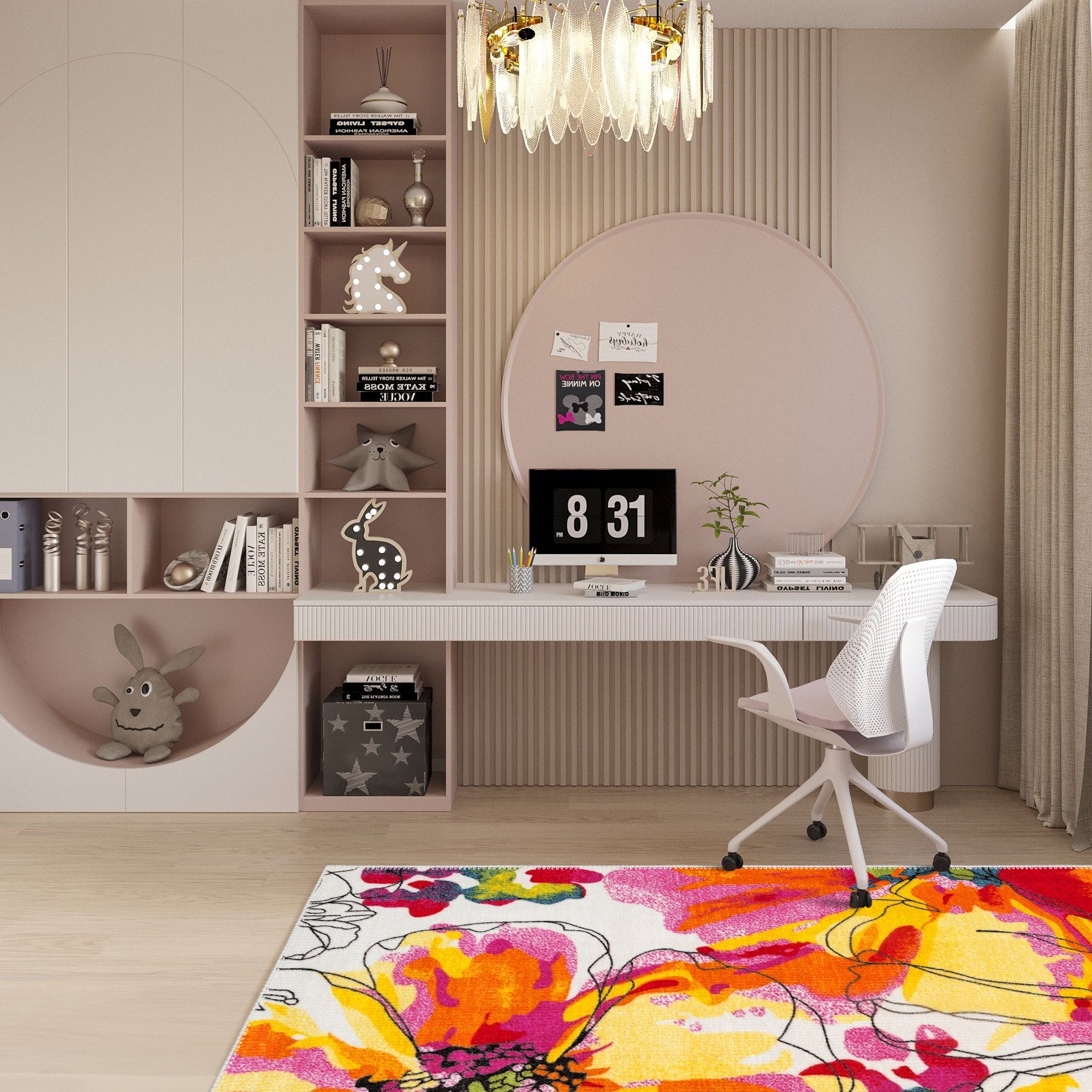 Hilma Machine Washable Area Rug