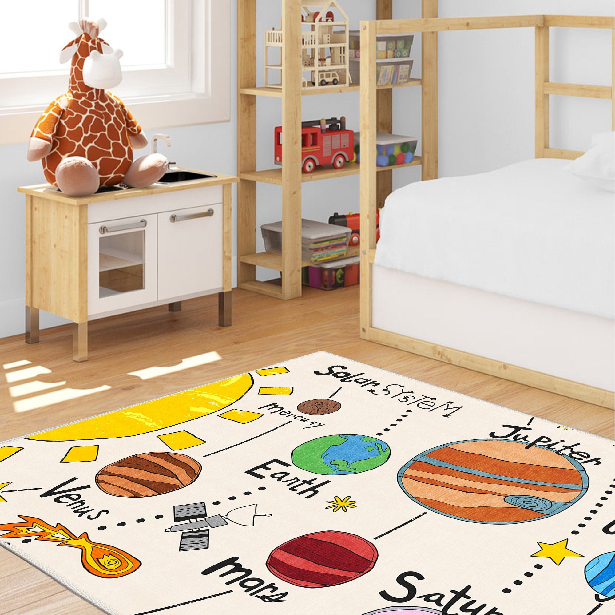 Orbit Machine Washable Area Rug