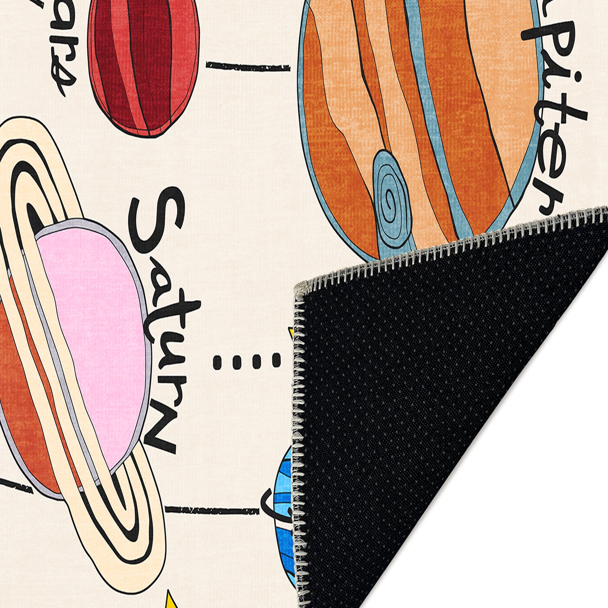 Orbit Machine Washable Area Rug