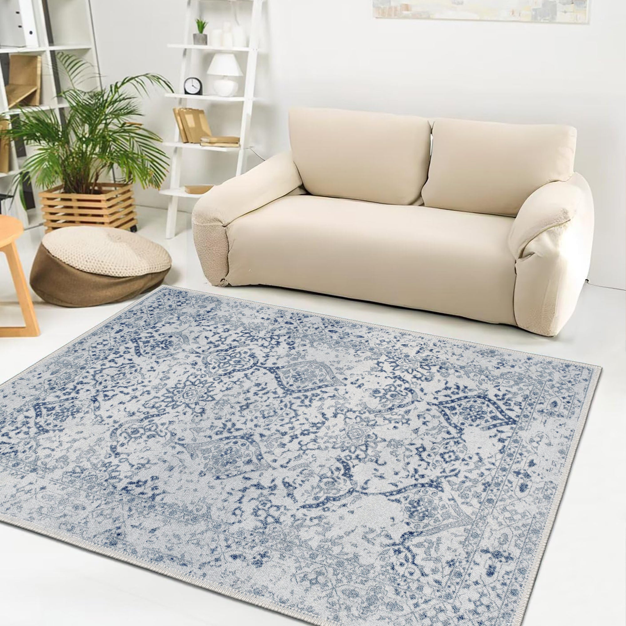 Grossglockner Machine Washable Area Rug