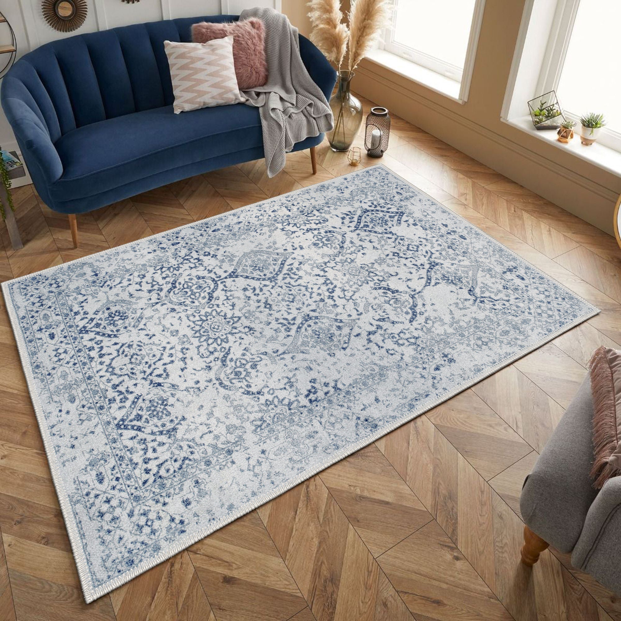 Grossglockner Machine Washable Area Rug