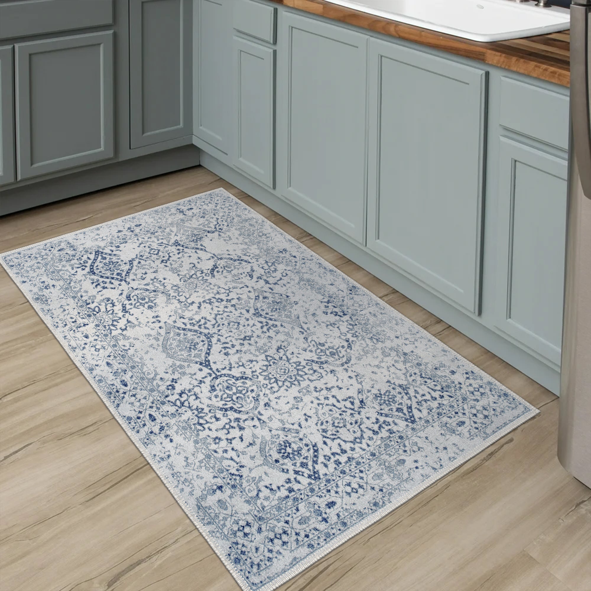 Grossglockner Machine Washable Area Rug