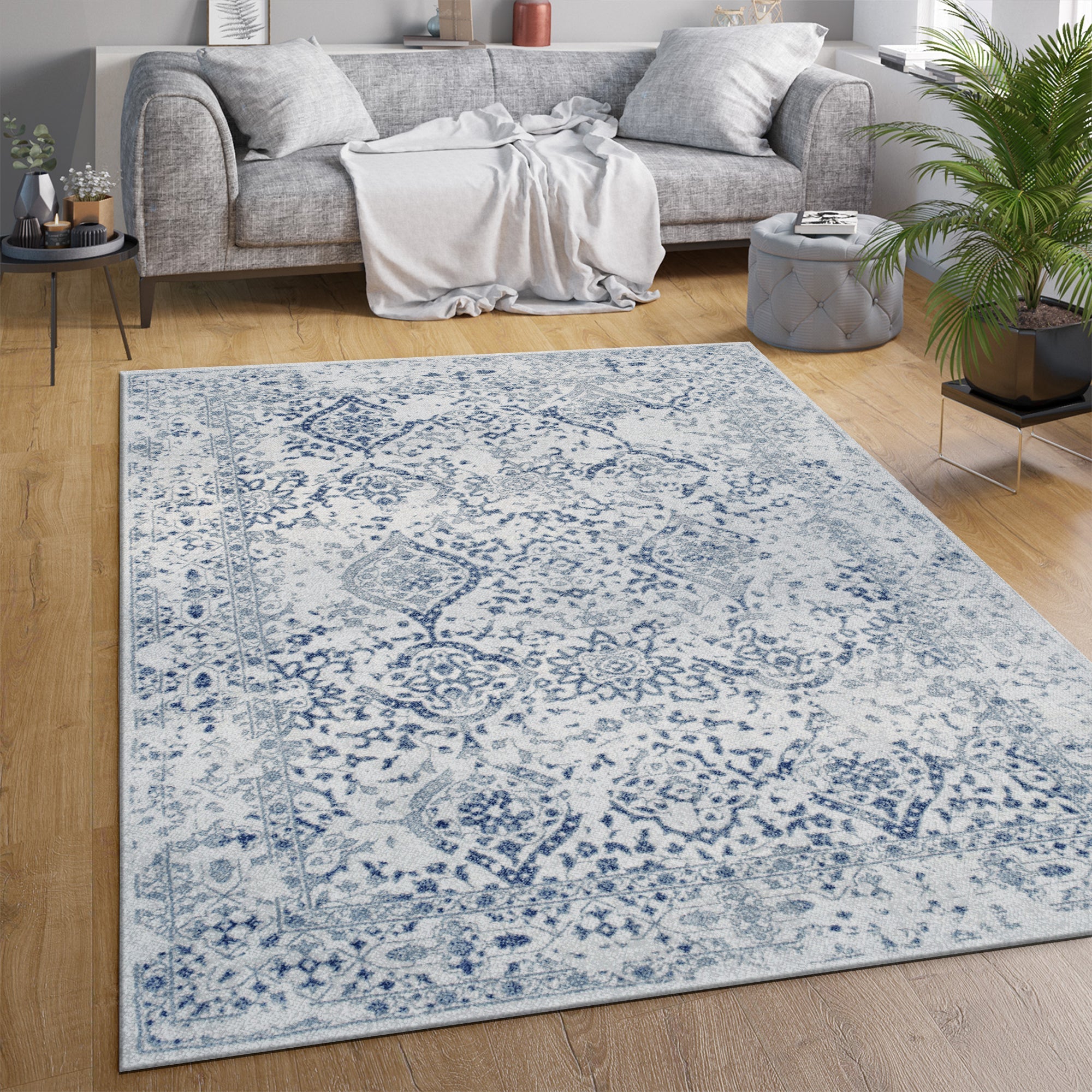 Grossglockner Machine Washable Area Rug