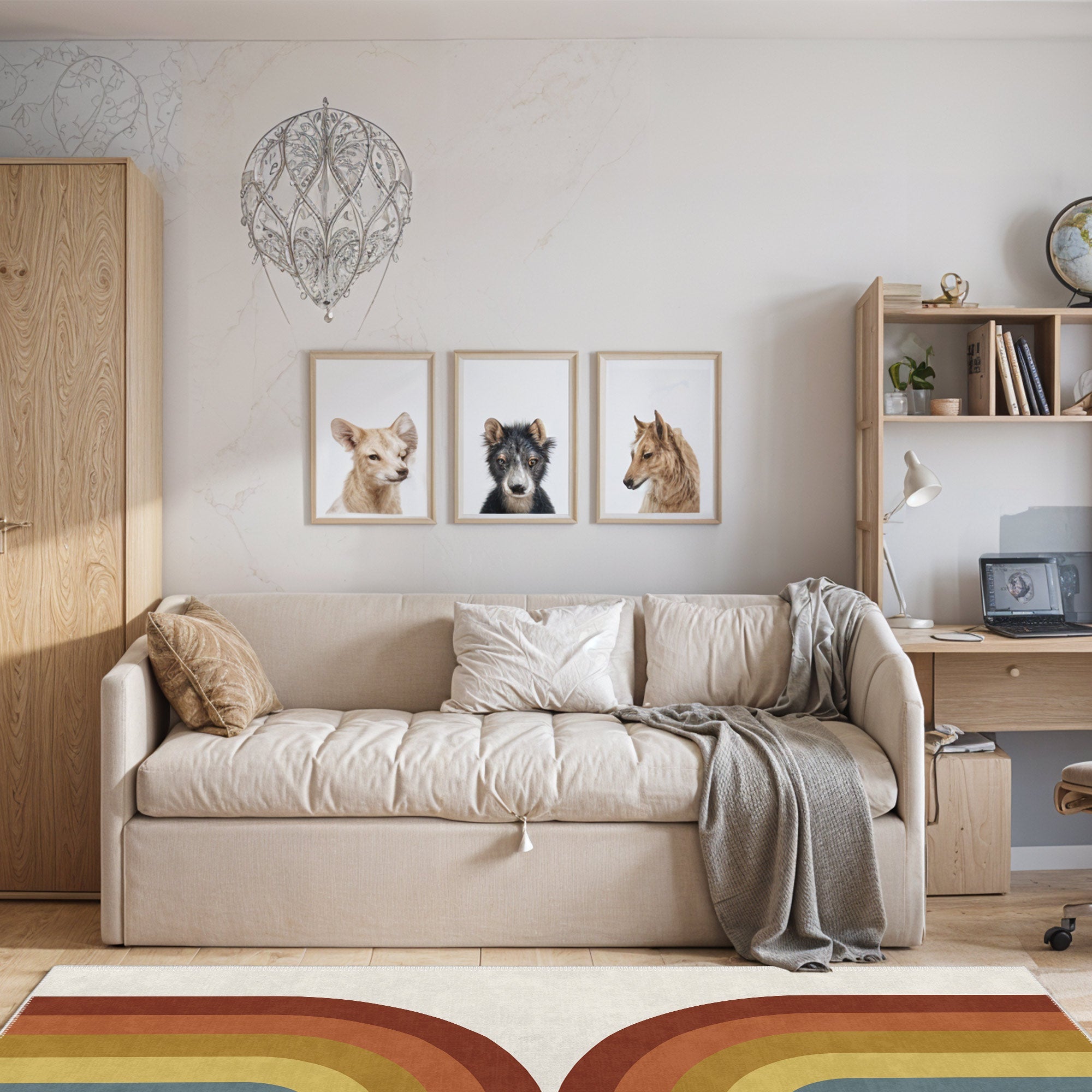 Mono Machine Washable Area Rug