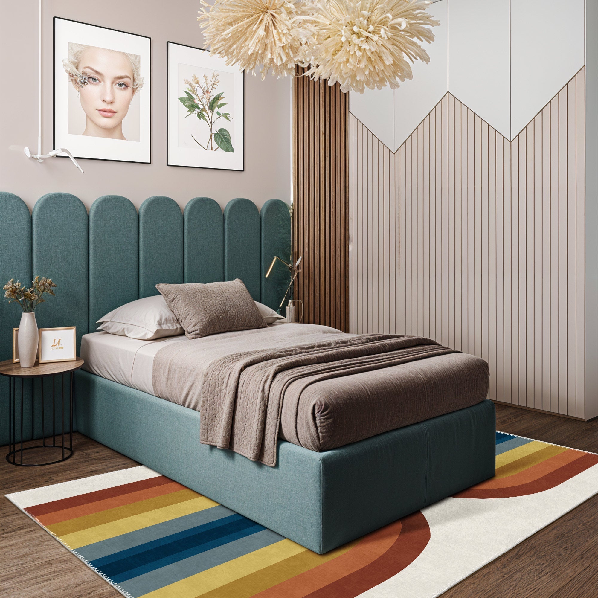 Mono Machine Washable Area Rug