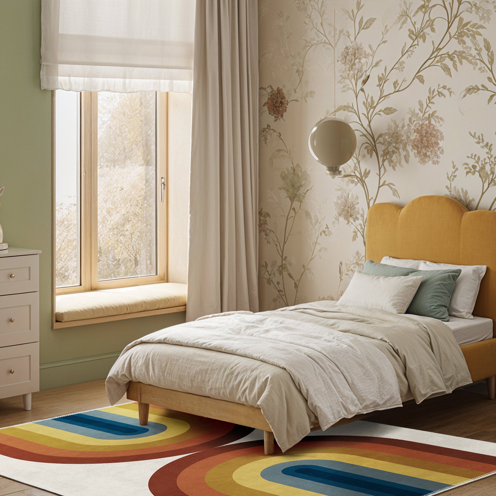 Mono Machine Washable Area Rug