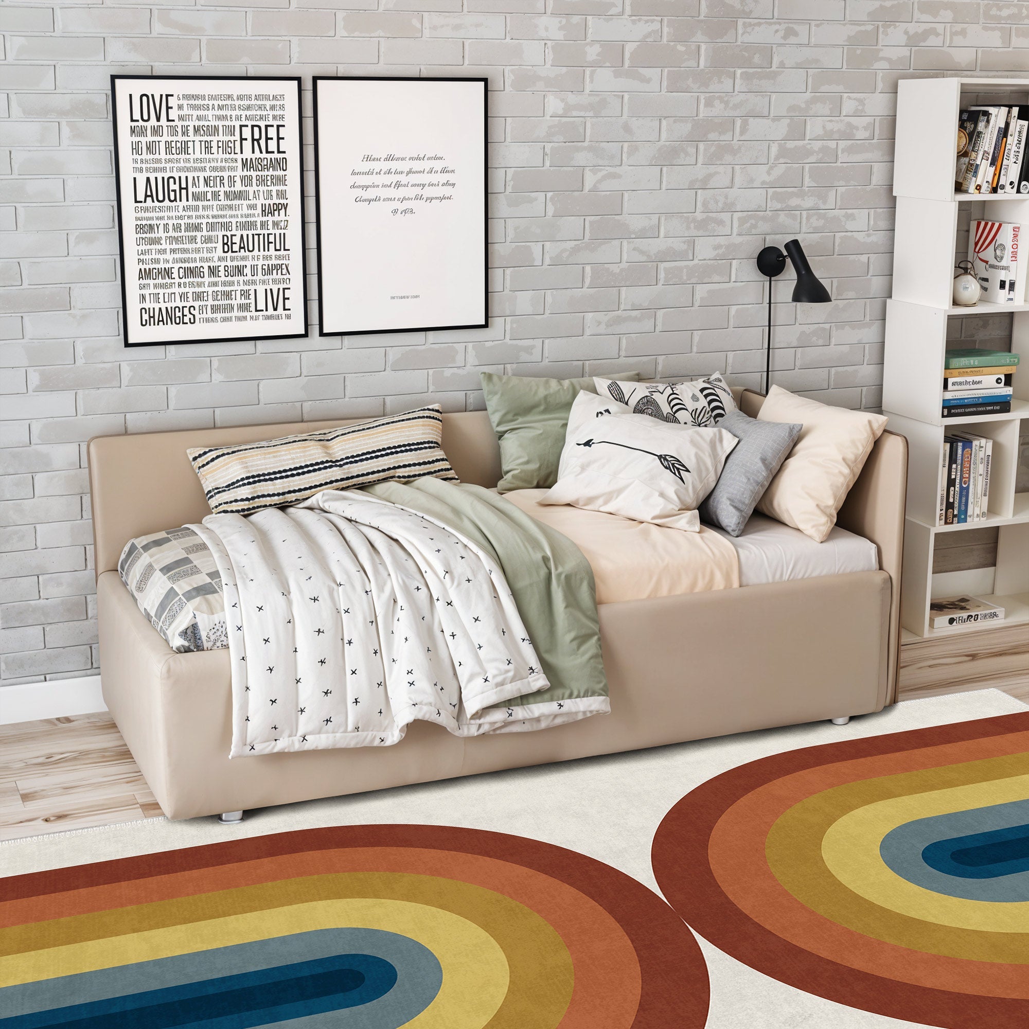 Mono Machine Washable Area Rug