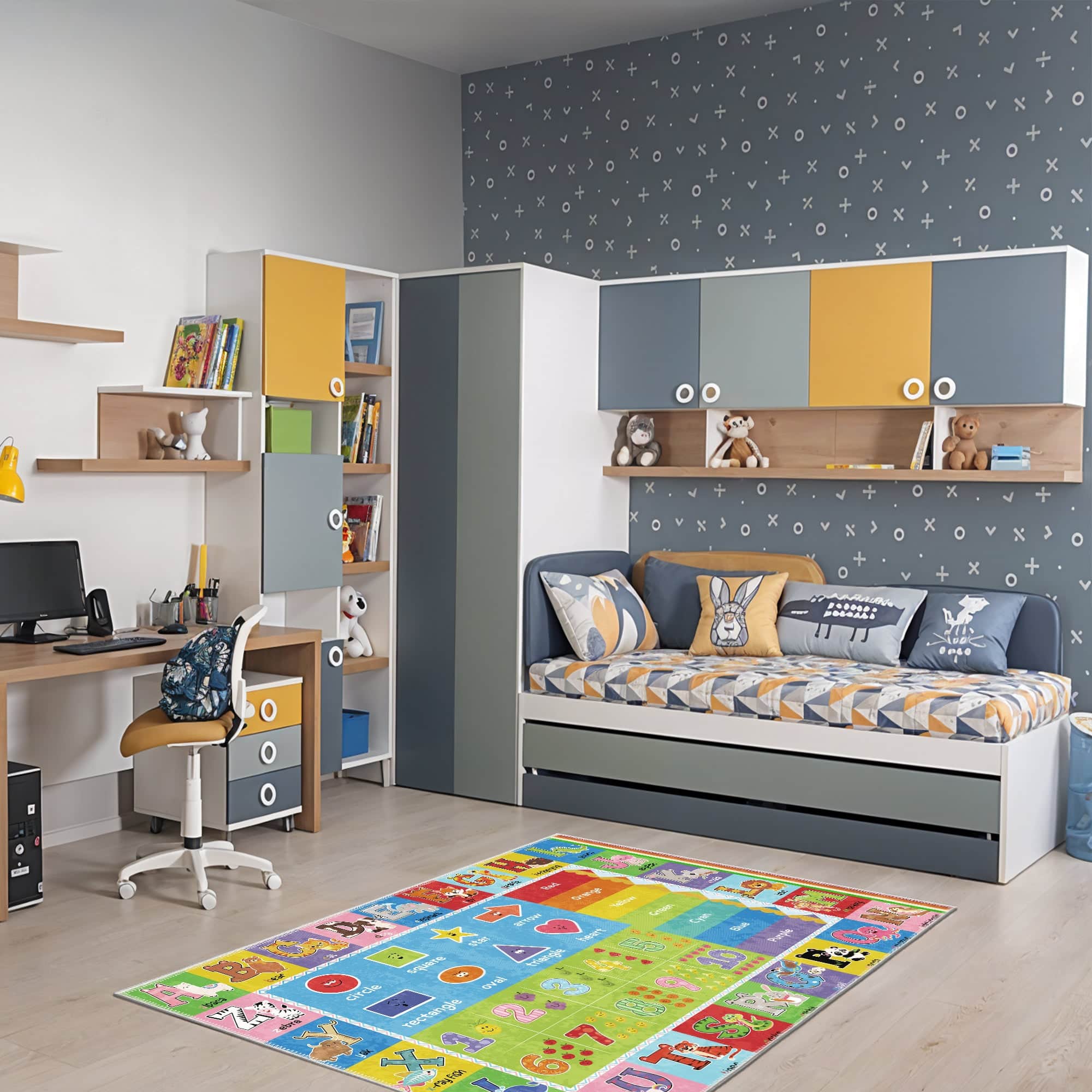 Fluxe Machine Washable Area Rug
