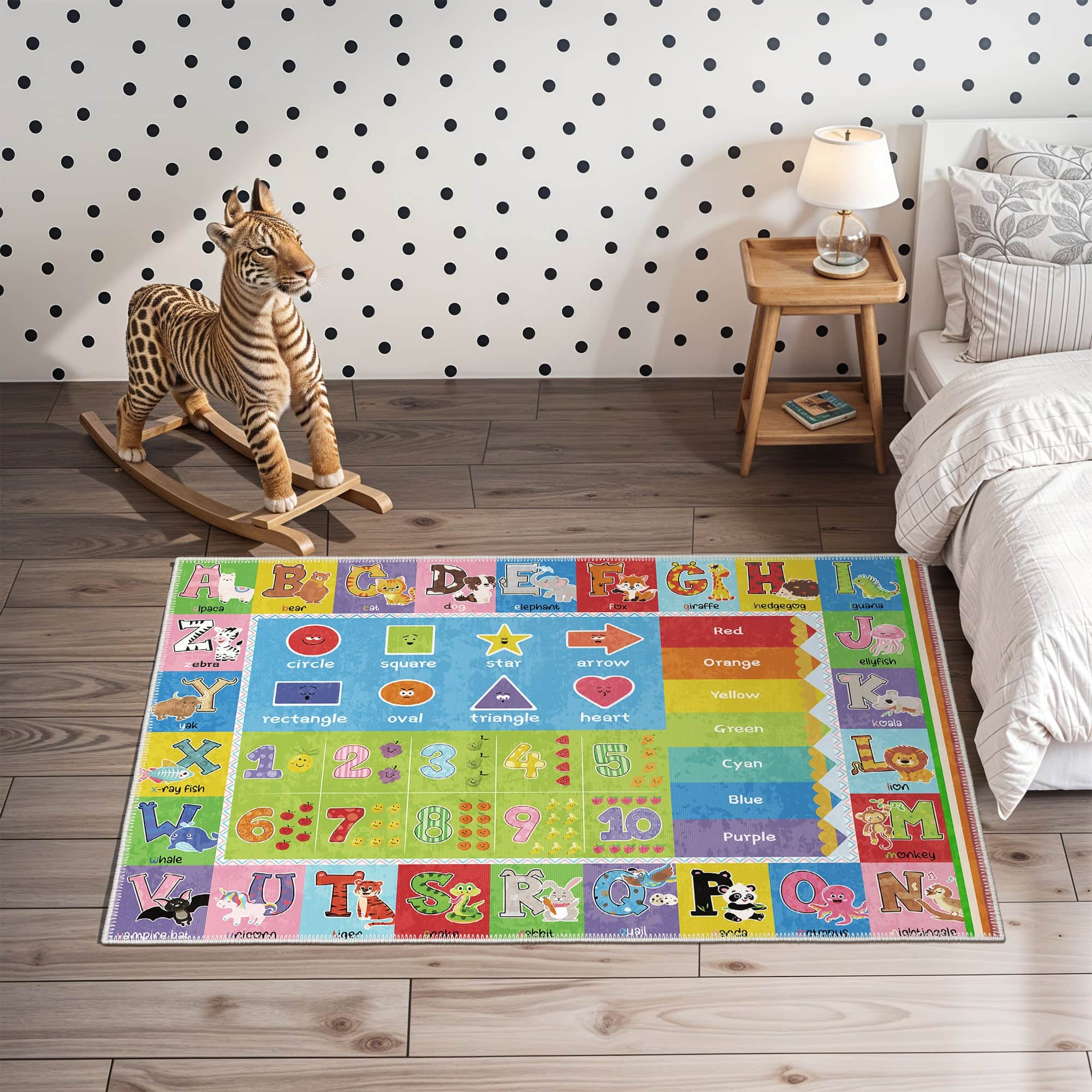 Fluxe Machine Washable Area Rug