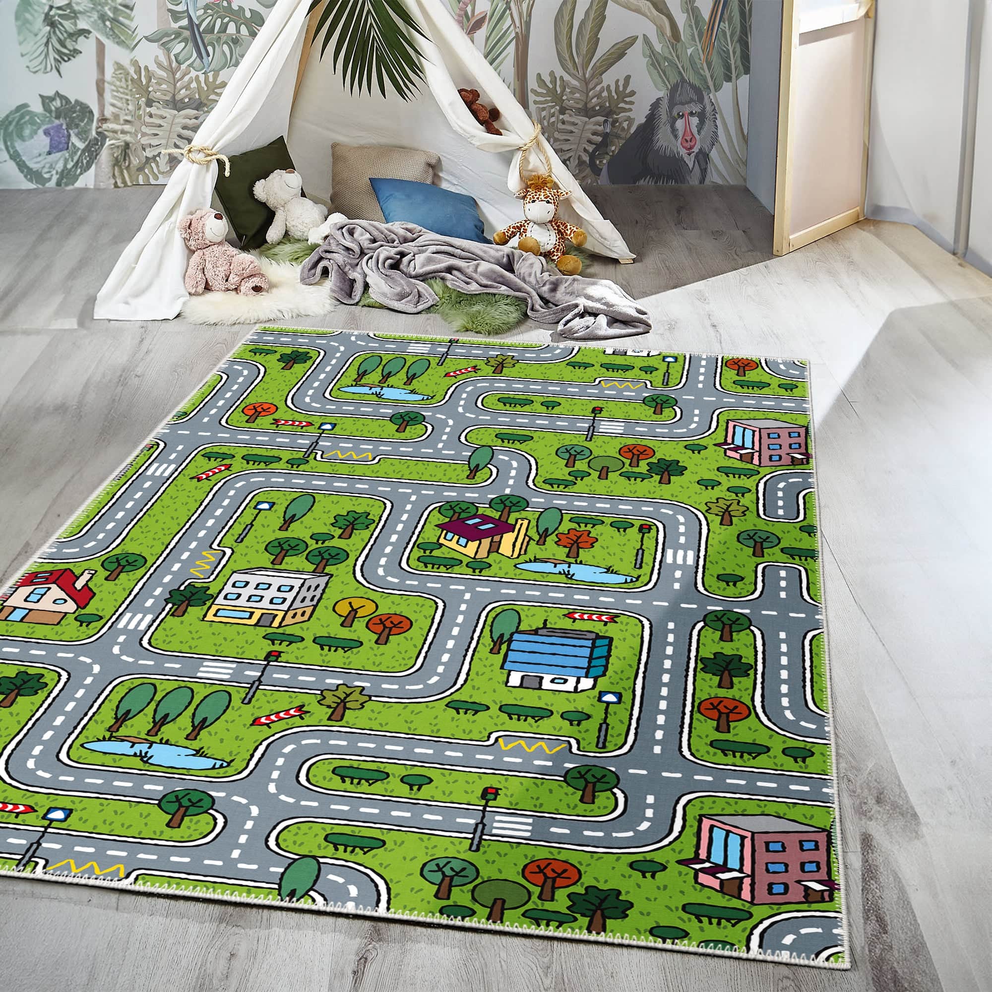 Flux Machine Washable Area Rug